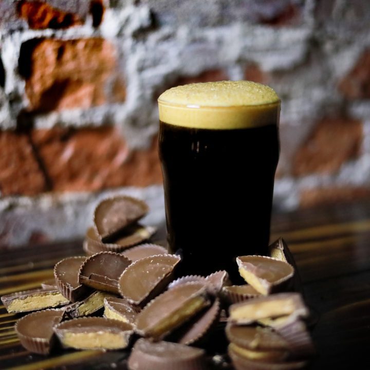 A picture of Power Stance, a peanut butter milk stout from BriarBrothers Brewing Company in Buffalo, NY