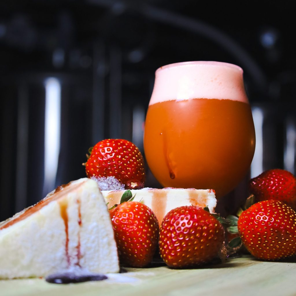 An image of Punch Bowl: Strawberry Cheesecake, a fruited sour from BriarBrothers Brewing in Buffalo, NY
