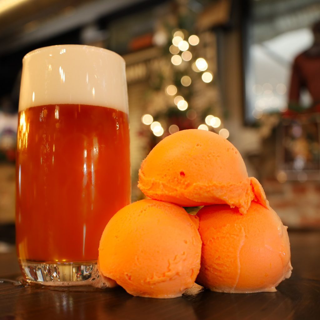 An image of Punch Bowl: Orange Sherbet, a fruited sour beer by BriarBrothers Brewing Company in Buffalo, NY